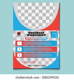 This Is Business Workshop Flyer Vector Design