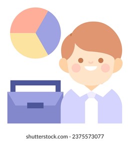 This Businessman icon is suitable for Universal Children Day