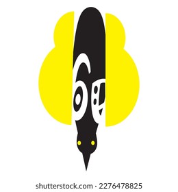 Este es un arte de diseño de vectores de mariposa