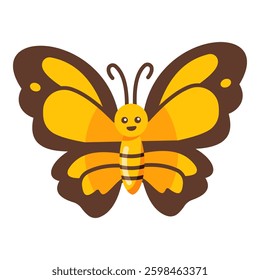 This Butterfly illustration is suitable for cute spring element stickers, etc.