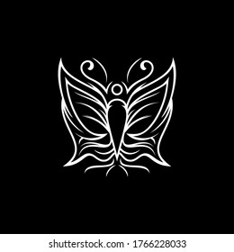 Esta es una plantilla de logotipo de mariposa