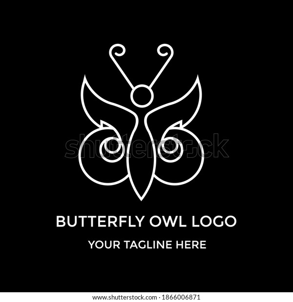 this is butterfly and owl logo with the color\
of red. butterfly logo with\
owl.