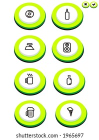 this is a button with coloured outline