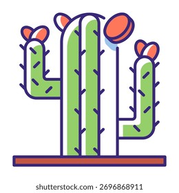 This Cactus icon is suitable for Mexico Country, etc.
