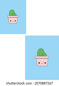 This is a cactus vector design