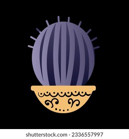 This cactus vector icon captures the unique beauty of desert plants in a minimalistic and simple design.