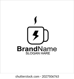 This cafe charger logo design is perfect for your cafe business with a simple but elegant design
