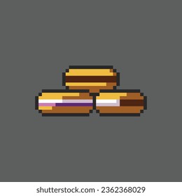 this is cake icon in pixel art with simple color and black background this item good for presentations,stickers, icons, t shirt design,game asset,logo and your project.