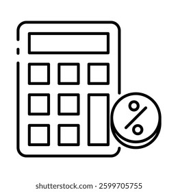 This Calculator icon is suitable for School, College, Education, etc