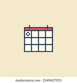 this is Calendar icon in pixel art ,this item good for presentations,stickers, icons, t shirt design,game asset,logo and your project.