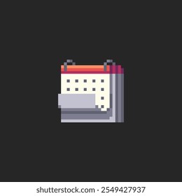 this is Calendar icon in pixel art ,this item good for presentations,stickers, icons, t shirt design,game asset,logo and your project.