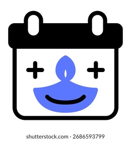 Este ícone de Calendário é adequado para a cultura da Índia, etc.