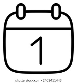 This Calendar icon is suitable for New Year, Festival, Birthday, etc.