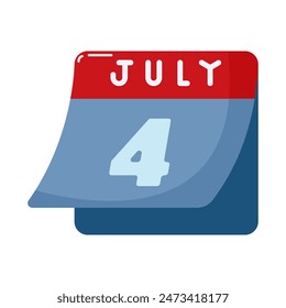 This Calendar is suitable for independence day of USA