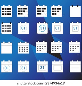 This is calendar vector icon and it is editable.