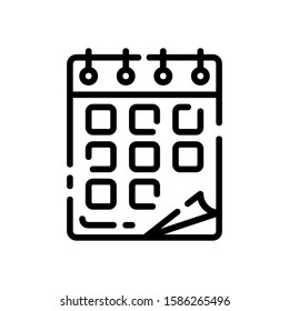 This is calendar vector icon with white background
