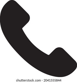 esta es una ilustración de logotipo de icono de llamada con color negro