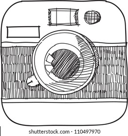 This is a camera icon in a vector file.sketch on my imagination