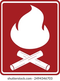 This is a camp fire sign and can also be called camping signs aswell.