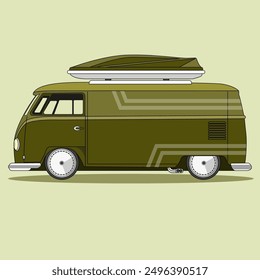 Dies ist Campervan Illustration Design , bereit zu bearbeiten , Format eps 10