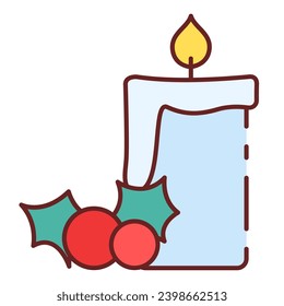 Este icono de la Vela es adecuado para El nacimiento de Jesús o Navidad, Religión, Cristiano, etc.