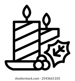 This Candle icon is suitable for Christmas the Birth of Jesus Christ.