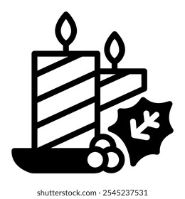 This Candle icon is suitable for Christmas the Birth of Jesus Christ.