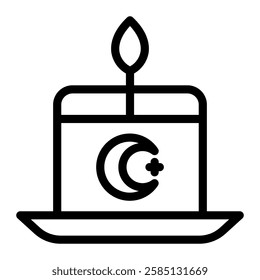 This Candle icon is suitable for Ramadan Islamic event etc