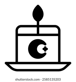 This Candle icon is suitable for Ramadan Islamic event etc