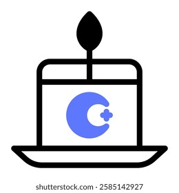 This Candle icon is suitable for Ramadan Islamic event etc
