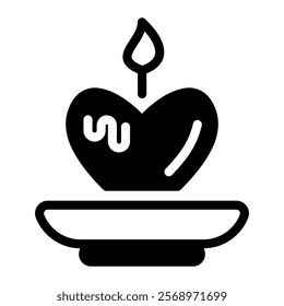 This Candle icon is suitable for Valentine, Wedding, Romance, etc.