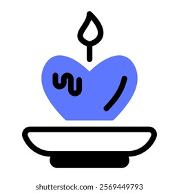 This Candle icon is suitable for Valentine, Wedding, Romance, etc.
