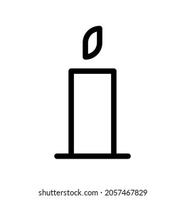 This is a candle icon, which you can use as a complement to your graphic design or poster design