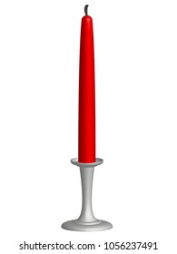 This is a Candle. Made as a 3D clip art cartoon!