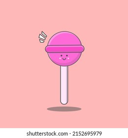 This is candy illustration flat design