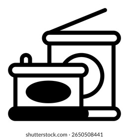 This Canned food icon is suitable for Camping, Outdoor Activity, Summer Vacation, etc