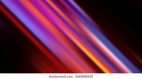 This captivating abstract background features diagonal stripes of blended purple, red, orange, and gold hues with a dark shadowy corner adding depth and visual contrast creating a dynamic effect