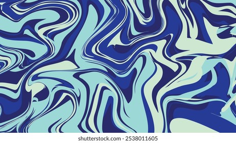 This captivating design features dynamic blue swirls, creating a mesmerizing visual effect.