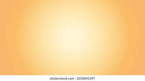 This captivating image features a gradient background shifting from pale yellow to vibrant coral, overlaid with delicate, curving lines that create a sense of depth and visual interest