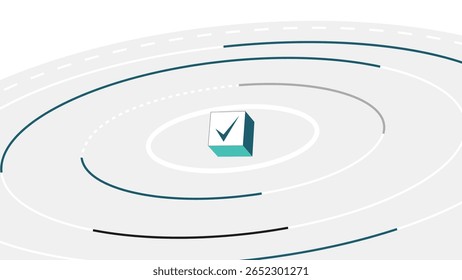 Este design de vetor cativante combina um padrão espiral fluindo com linhas negras e negras, simbolizando crescimento, progresso e realização. 