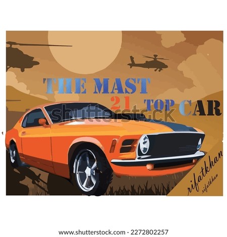 THIS CAR MAKE FOR RKSTAR AND IHIS DESIGN IS T-SHIRT DESIGN .
