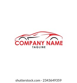 This is car racing logo design