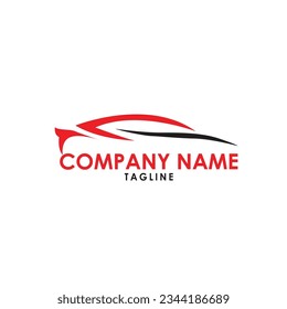This is car racing logo design
