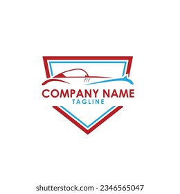 Este es el diseño del logotipo de carreras de coches