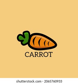  this is the carrot icon logo in the form of vector, can be used as an icon in a food or nutrition company