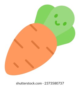 This carrot icon is suitable for Thanksgiving event and autumn season.