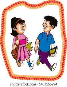 This cartoon character  are used in school education. This kind of cartoons are used in cartoons,comics books ,cartoon strips and animation too.The clip arts companies also purchased  and sale.