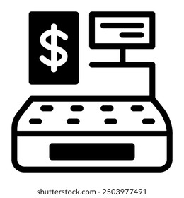 This Cash machine icon is suitable for Groceries, Shopping, Ecommerce, etc.