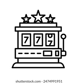 This is a casino icon with a simple outline style.