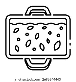Este icono de la cacerola es adecuado para el Día de Acción de Gracias.